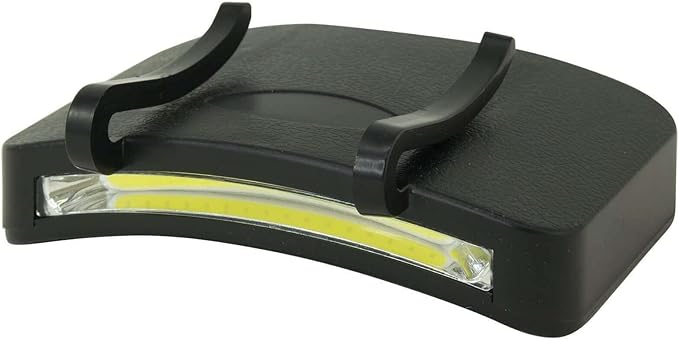 LitezAll Clip On Cap Light Headlamp - Bright LED Cap Light for Hands Free Outdoor Work, 2 Pack