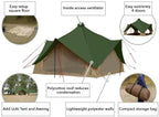 DOD Tsuku Base Tent – Spacious All-Season Family Tent with Canvo™ Cooling Fabric | Easy One-Person Setup | Expandable with Uchi & Awning Attachments