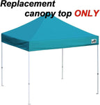 Eurmax USA New 10x10 Pop Up Canopy Replacement Canopy Tent Top Cover, Instant Canopy Top Cover ONLY, Choose 30 Colors,Bonus 4PC Pack Weight Bag (Turquoise)