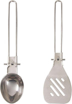Camping Utensil Outdoor Tableware BBQ Foldable Multifunctional 304 Stainless Steel Folding Camping Utensils Camping Tableware