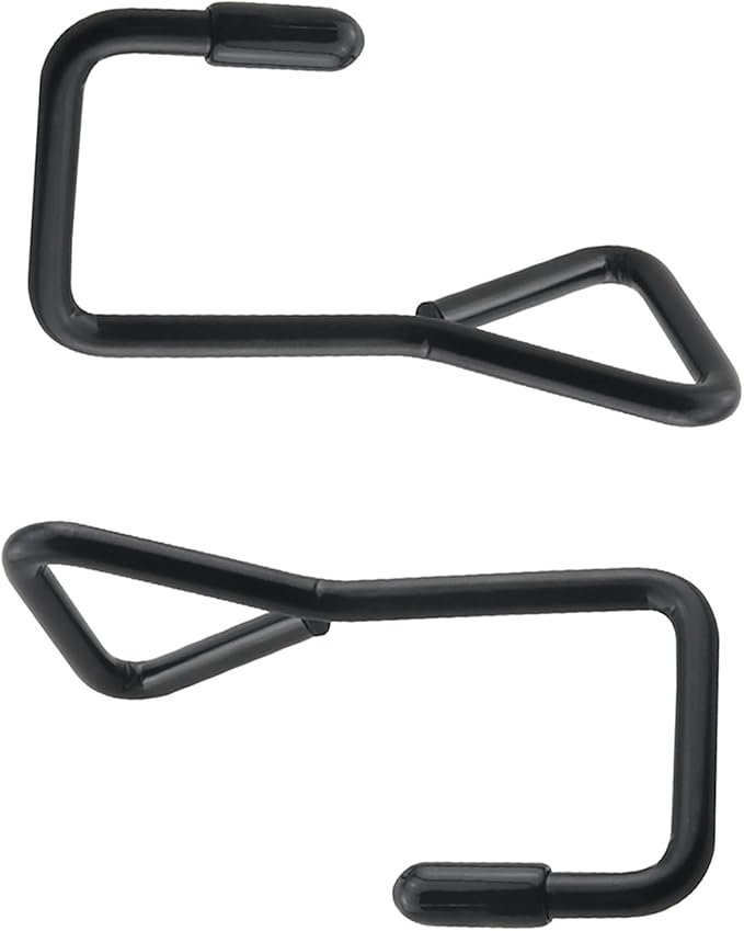 4PCS Heavy Duty Triangular Metal Hooks Outdoor Camping Tent Hooks Hanging Plant Basket for Kitchen Utensils Spoons Pots Pots Utensils Clothes Jeans Bag Towel Black