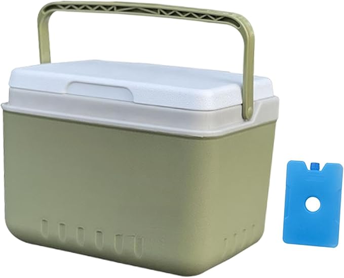 Insulated Ice Cooler, Portable Storage Case Drink Bucket, Versatile Fridge Hard Ice Chest Box for Camping Picnic Beach BBQ Tailgating Fishing