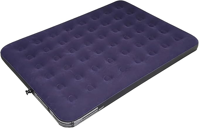 Queen Size Air Mattress - Inflatable Foldable Airbed for Camping, Home & Travel Guests, Waterproof Blow Up Mattress, Portable Sleeping Pad Accessories 80"x60"x9"