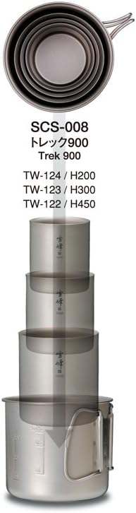 Snow Peak Titanium H300 Stacking Mug, TW-123, Premium Titanium, Made in Japan, Ultralight for Camping, Backpacking Everyday Use, Lifetime Product Guarantee