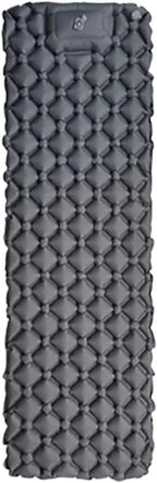 Ultralight Inflatable Camping Mat - No-Pillow Air Cushion, Compact Sleeping Pad for Tent Picnic Backpacking Hiking(Gray)