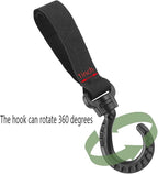 ZZLZX 6PCS Plastic Swivel Tent Hooks 1-inch Inner Diameter Multi Functional Backpack Hooks Webbing Question Mark Buckles for Handbags Purses Outdoor Camping and Mountaineering Accessories