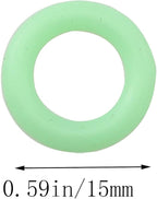 30PCS Tents Accessories Tent Canopy Nail Ring Tent Stakes Ring Fluorescent Glow in The Dark Tent Ring Tent Nail Rings