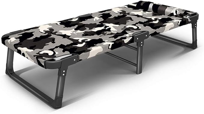 Patio Lounge Chairs Folding Camp Cot,Comfort Folding Military Bed Camping COT with Free Mat Ideal for Camping and Hunting, Indoor Guest Bed, Easy Assemble Recli,A-Without Mattress