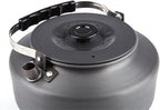 1.1L Portable Ultralight Outdoor Camping Tableware Hiking Collector Heat Ring Water Kettle Teapot Coffee Pot
