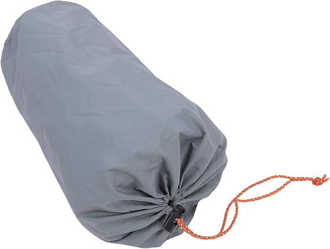 Asixxsix Double Sleeping Pad, Self Inflating Camping Mattress with Foot Pump Pillow for Backpacking Adults Couples (Grey)