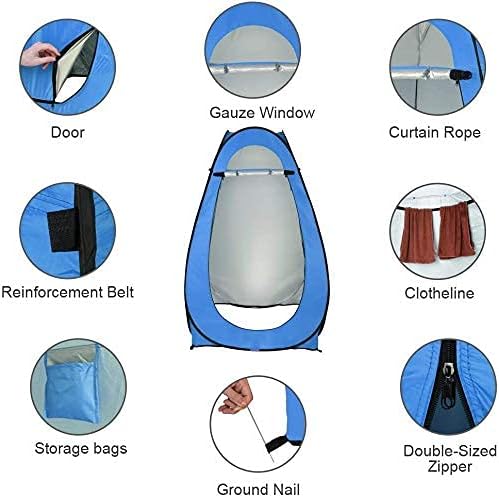 Camping Tent,Shower Tent, Toilet Shower Tent 1-2 Person Portable Pop Up Dressing Tent Changing Room Privacy Tent Camping Shelter