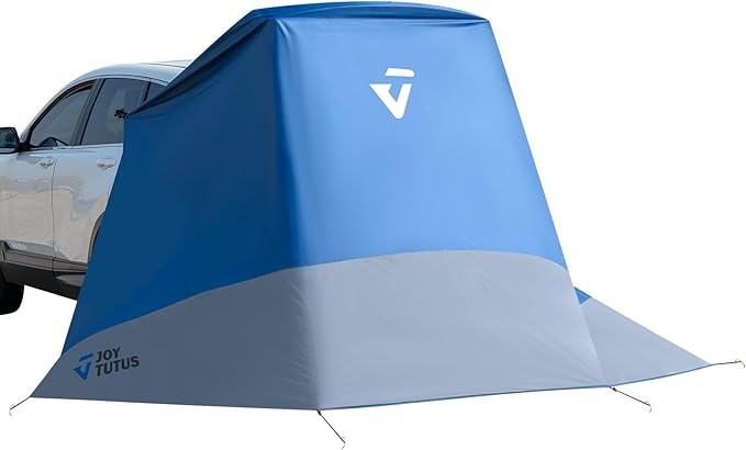 JOYTUTUS Camping Privacy Shelters, Hatchback Changing Room with Magnets & Suction Cups, Easy Setup SUV Tailgate Tent, Waterproof Car Cabana for Camping, Beach, Picnic, Toilet, Fits SUV, Van, Truck