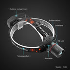 Headlamp Green Light for Hunting Coon Coyotes Hog Predator, PROFORUS 1000 Lumens XML-T6 Headlamp Green LED Rechargeable & Zoomable Green Head Light Waterproof 3 Modes for Night Vision and Hunting