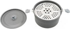 Outdoor Camping Pots Frying Pan with Folding Handle Aluminum Cooking Tableware for Hiking Picnics Fishing Mountaineering Outdoor Cooking Tableware for Hiking