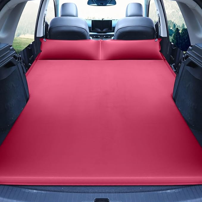 Car Inflatable Air Mattress for Nissan X-Trial(5seats) 2017-2024 Trunk Air Mattress Lightweight Comfortable Sleeping Air Bed Mattress Outdoor Camping Accessories,Red