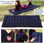 Zento Camping Cot Mattress Foam Pad for Adults – Thick Soft Ultra Comfort Sleeping Pad for Traveling Hiking Outdoor or Indoor Use – Lightweight Easy to Carry Foldable Waterproof Adult Cot Mattress