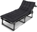 Patio Lounge Chairs Folding Camping Cot,Foldable Camping Bed Outdoor Portable Military Cot for Indoor and Outdoor User, Travel, Base Camp, Hiking, Mountaineerin,with B Mattress