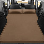 Car Inflatable Mattress for Tahoe 2021 2022 2023 2024 Portable Air Sleeping Bed with Pillow Camping Travel Cot Inflatable Trunk Sleeping Pad,Brown