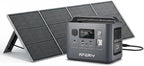 AFERIY Nomad800 Power Station, with 200W ETFE Foldable bracket Solar Panels, 512Wh Solar Generator for Camping, CPAP, RVs