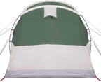 3-Person Green Waterproof Camping Tent with Tunnel Design, All-Season Outdoor Shelter for Backpacking and Hiking, Easy Setup Windproof Polyester Shelter with Mosquito