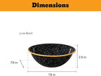 Granite Ware 12-Piece Outdoor Set, Enameled Steel, Perfect for Camping & Picnics - Speckled Black with Color Rim