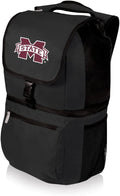 PICNIC TIME NCAA Mississippi State Bulldogs Zuma Backpack Cooler - Soft Cooler Backpack - Lunch Cooler, (Black)