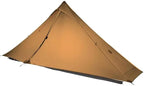 3F UL GEAR Lanshan 1 pro Tent, Outdoor 1 Person Ultralight Camping Tent, 4 Season Professional 20D Silnylon Rodless Camping Tent, Waterproof Backpacking Tent for Camping, Hiking, Trekking(Khaki)