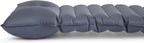 Nomic Lumin AIR Self Inflating Sleeping Pad, Extra Thick 4" Insulated Camping Mat with Built-in Foam Pump, 30s Inflate / 5s Deflate, Integrated 6" Pillow, 79 x 26 x 4 in, Est. R-Value 4