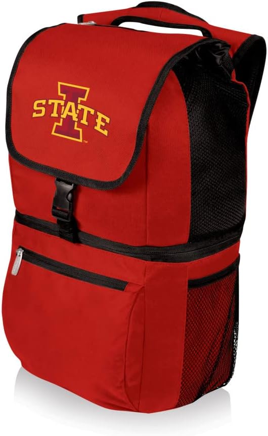 PICNIC TIME NCAA Iowa State Cyclones Zuma Backpack Cooler - Soft Cooler Backpack - Lunch Cooler, (Red)