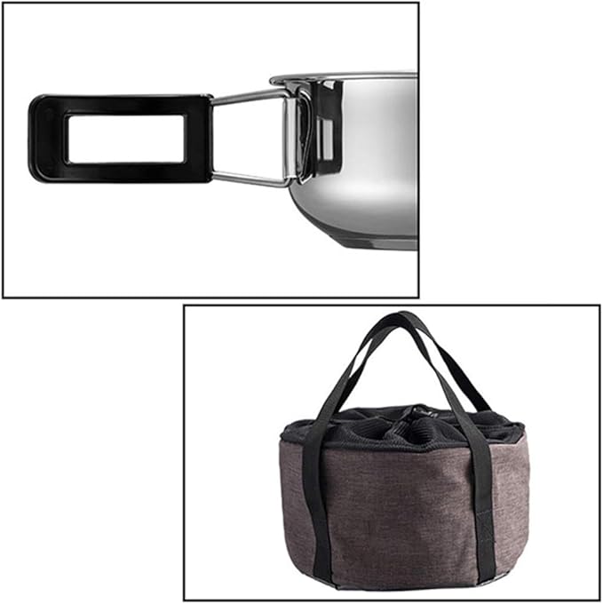 Camping Cookware Pot Outdoor Mountaineering Camping Portable Cooking Barbecue Tableware Set Picnic Picnic Pans Hiking Cups Pots & Pans