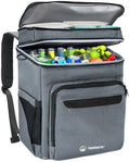 Backpack Cooler Leakproof 30 Cans, Double Deck Insulated Cooler Backpack for Men & Women, Lightweight Insulated Backpack for Travel, Camping, Beach