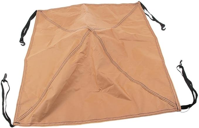 Accessory Lightweight Tarp Fits 3-4 Person Automatic Tent for Backpacking Travel Hiking, Orange, 56cm