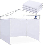 Instant Canopy Walls for 8x8 Pop Up Canopy Frame, Waterproof, 99% UV Protection for Outdoor Events, White(3 Pieces Canopy Sidewalls Only, Canopy Not Included)