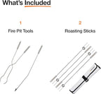 Solo Stove Roasting Sticks and Fire Pit Poker - Firewood Accessories for Outdoor and RV Fire Pits