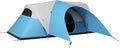 Outsunny 5-6 Man Camping Tent, 3000mm Waterproof Family Tent with Porch and Sewn in Groundsheet, Portable with Bag, for Fishing Hiking Festival