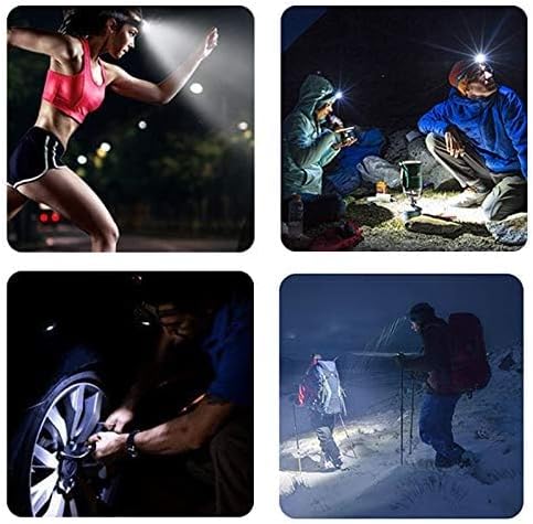 APUNOL 2Packs Head Torch, Rechargeable Waterproof Headlamp LED Headlight with Red Filter,Super Bright 800LM,8 Lighting Modes,Motion Sensor Switch for Camping Hiking Running Reading Outoor Sports
