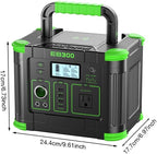 GRECELL 300W Portable Power Station 288Wh Solar Generator with USBC PD 60W, 110V Outlet Perfect for Camping, Outdoor Trips, Home Backup & Travel