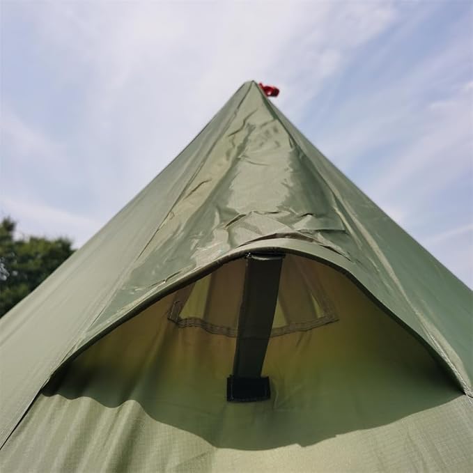 4-6 Person Teepee Hot Tent with Stove Jack Camping Pyramid Teepee Tent for Camping Backpacking Hiking