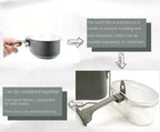 Camping Cookware 3 in 1 Outdoor Camping Lunch Box Tableware Hiking Picnic Survival Pot Bowl Portable Cookware Set Outdoor Picnic