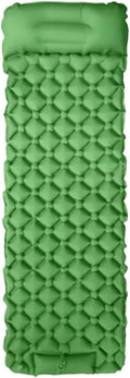 Self-Inflating Camping Mattress - Outdoor Tent Sleeping Pad, Lightweight Compact Air Cushion for Hiking Campsite(Green)