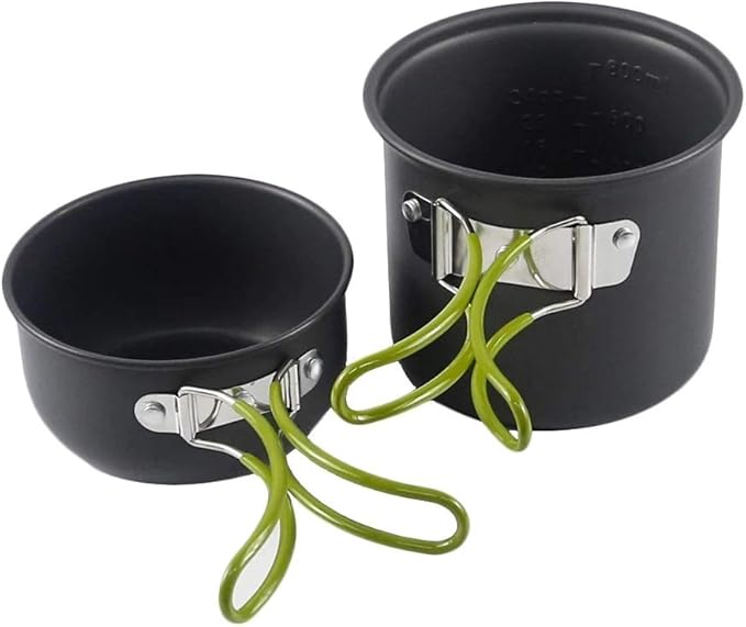Travel Camping Cookware Kit Cooking Set Ultralight Outdoor Tableware Set Tourism Equipment for Hiking Picnic