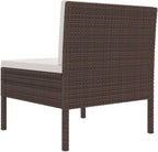 Patio Chairs 3 pcs with Cushions Poly Rattan,Garden Chairs,Furniture Set,Outdoor Chairs,Lawn Chairs,Balcony Chairs,Study Chair,Camping Chair,for Dining Room,Living Room,Study Room,Garden, Brown