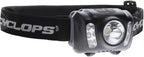 CYCLOPS 210 Lumen Headlamp, Tactical Durable Lightweight Compact Adjustable Stretch Headband Bright 3 Color LED Headlight, AAA Batteries Included, Pack of 2