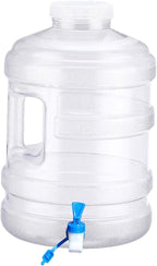 Generic Water Container Water Jug Dispenser Water Tank Can 15L Water Bucket with Faucet for Camping Picnic Hiking Washing Hand Car, 26cmx26cmx40cm, White