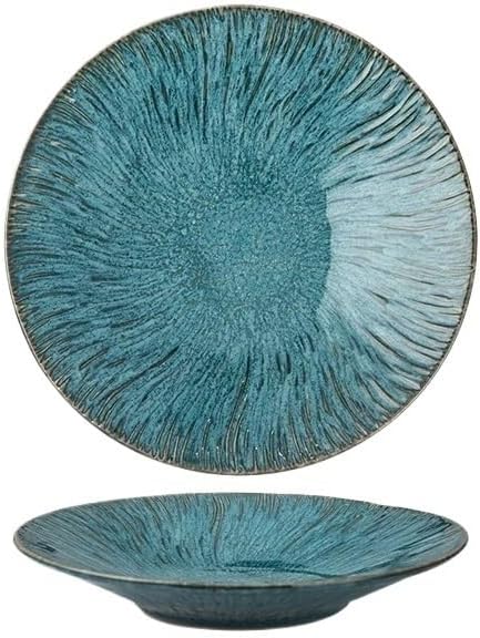 Camping Plates Ceramic Dinner Plate Fruit Salad Bowls Sushi Dishes Vegetable Plate Cooking Dish Restaurant Round Tableware Snacks Desserts Tray Decorative Plate