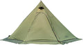 10.5' x 5.2' Camping Tent with Stove Jack Outdoor Teepee Tent for Family Camping Backpacking Hiking,Teepee Tent