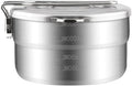 Stainless Steel Lunch Case with Storage Bag Camping Pot Tableware for Outdoor Backpacking Hiking Fishing Picnic