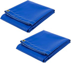 Mytee Products (2 Pack) 10' x 12' Heavy Duty Blue 18oz Vinyl Utility Tarp Waterproof, Multipurpose, Cars, Boats, Campers, Pool Cover, Tent