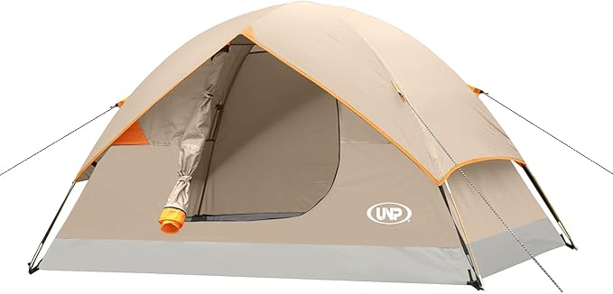 unp 6 Person 4 Season Dome Tent, Easy to Set Up for Camping & Hiking, Lightweight & Portable, Green