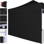 COOSHADE Instant Canopy SunWall 12x12 Canopy SideWall for Pop up Canopy Tent, 1 Pack Sidewall Only, Black
